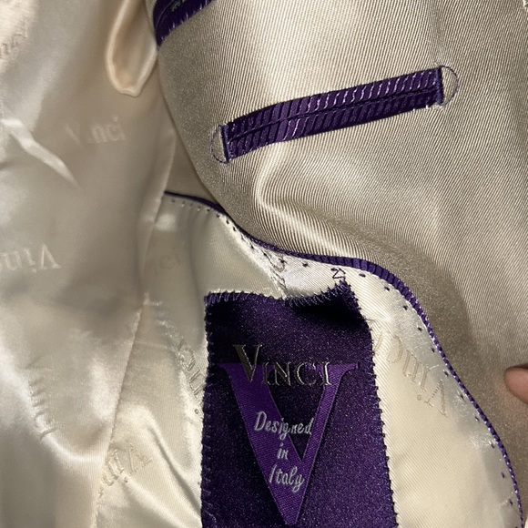 Vinci Sharkskin Metallic 2-Piece Tuxedo/Suit - Picture 11 of 16